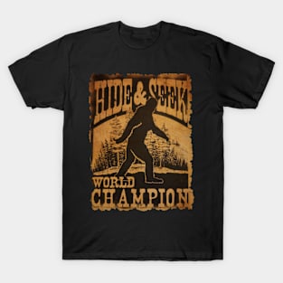 Vintage Bigfoot Hide And Seek // World Champion T-Shirt